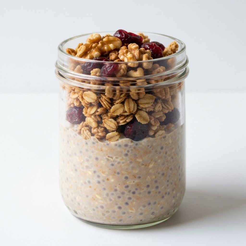 Overnight Oats Cinnamon Roll